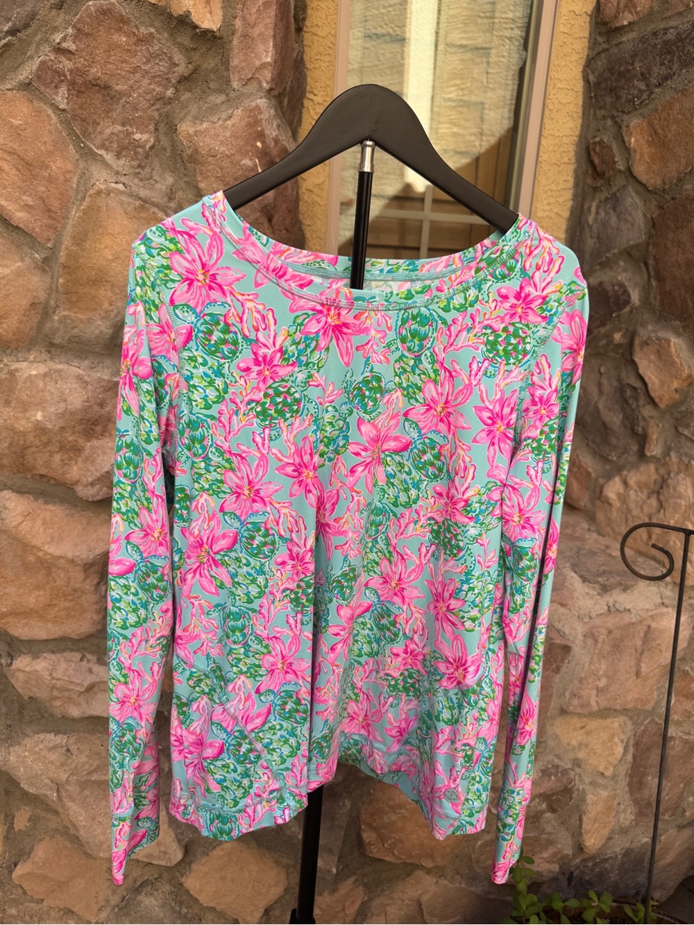 Lilly Pulitzer Luxletic Renay Sunguard Long Sleeve Top